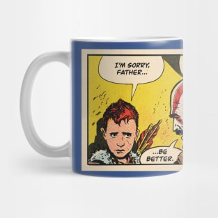 Be Better - God of War fan art comic panel Mug